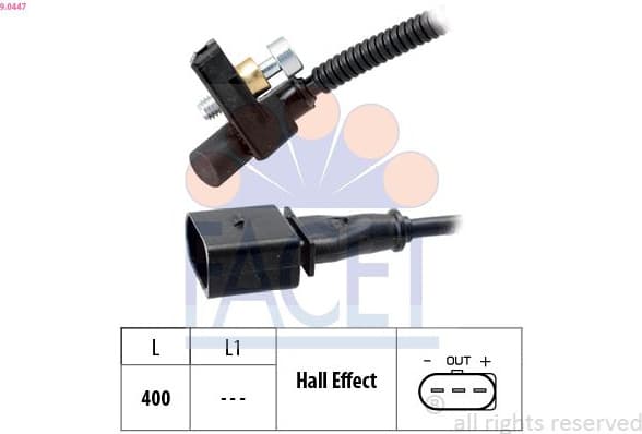 Sensor, crankshaft pulse Made in Italy - OE Equivalent 9.0447