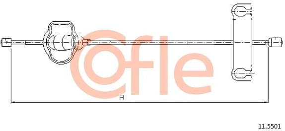 Cable Pull, parking brake 92.11.5501