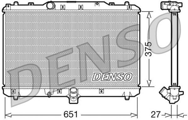 Radiator, engine cooling DRM47022