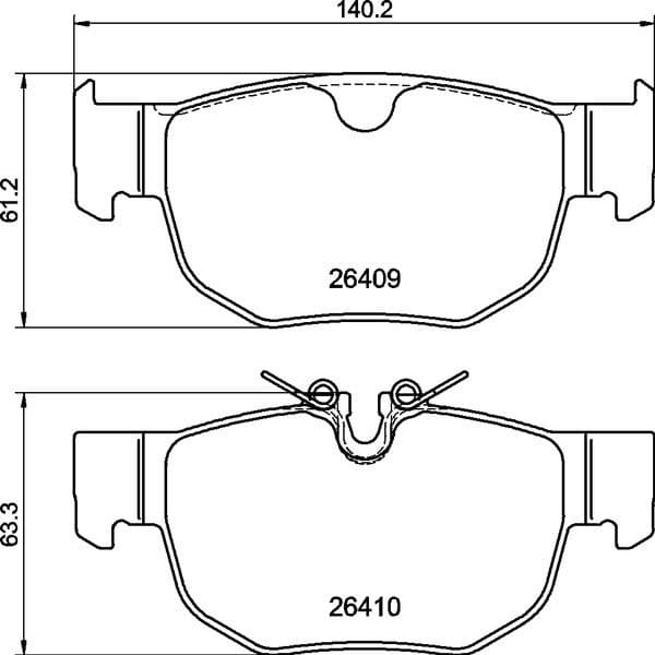 Brake Pad Set, disc brake PRIME LINE P 36 039