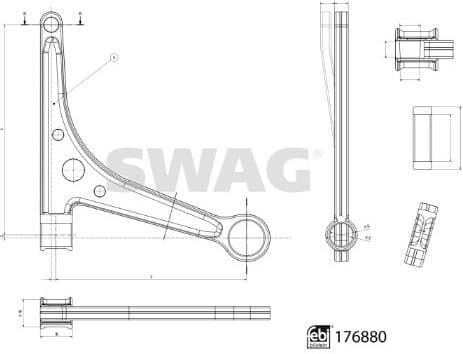 Control/Trailing Arm, wheel suspension 33 10 3784 - image 2