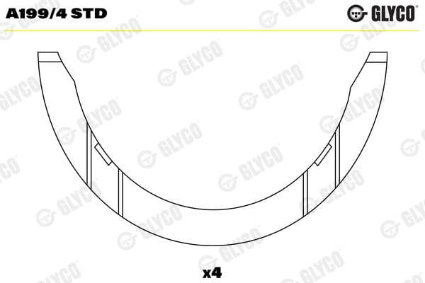 Spacer, crankshaft A199/4 STD