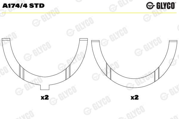 Spacer, crankshaft A174/4 STD
