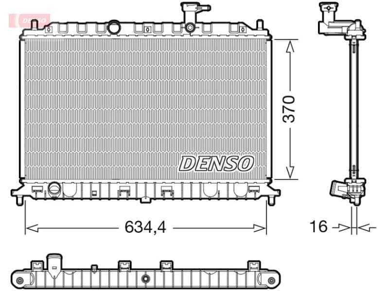 Radiator, engine cooling DRM43009
