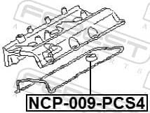 Gasket, cylinder head cover NCP-009-PCS4 - image 2