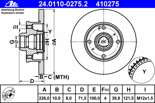 Brake Disc 24.0110-0275.2