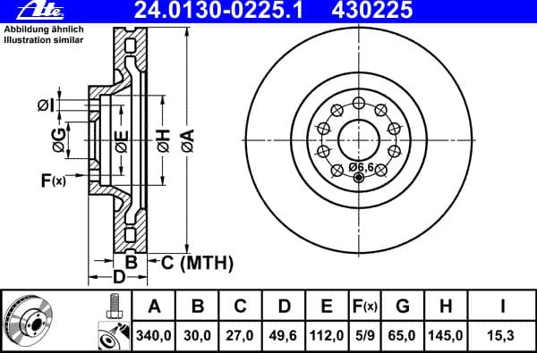 Brake Disc 24.0130-0225.1