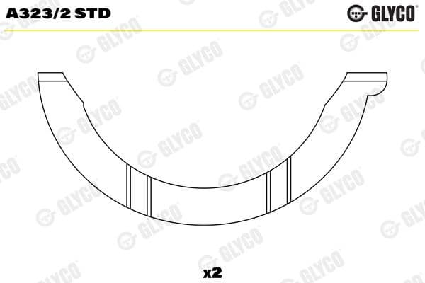 Spacer, crankshaft A323/2 STD