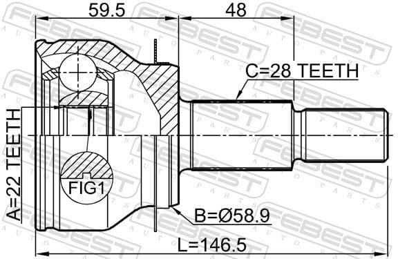 Joint Kit, drive shaft 0510-BMAT - image 2