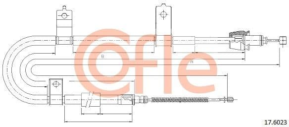 Cable Pull, parking brake 92.17.6023