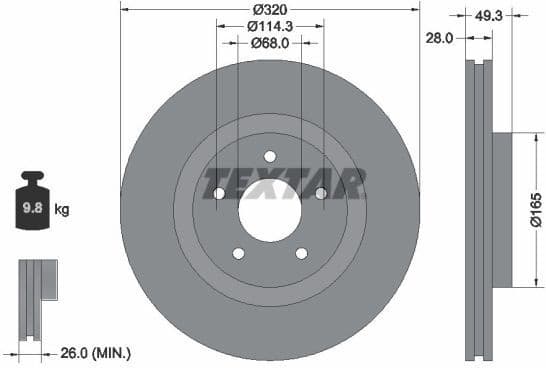 Brake Disc PRO 92299403