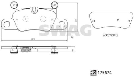 Brake Pad Set, disc brake 33 10 5236 - image 2