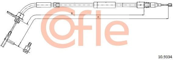 Cable Pull, parking brake 92.10.9334