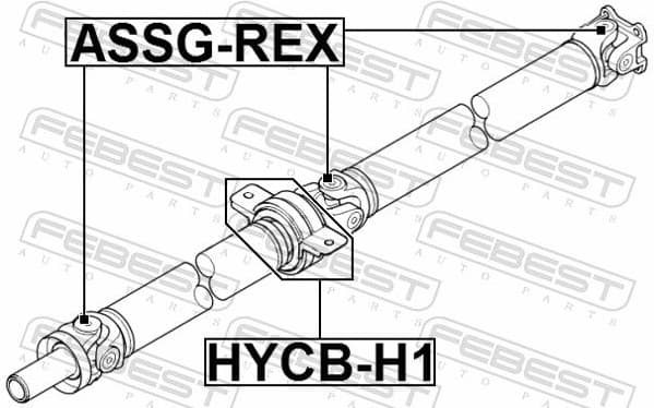 Bearing, propshaft centre bearing HYCB-H1 - image 2