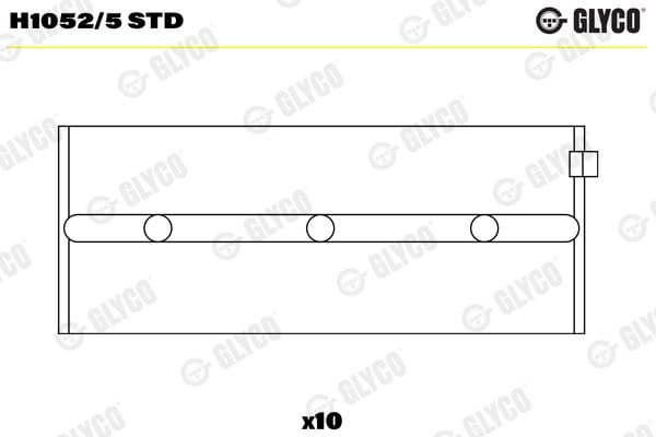 Crankshaft Bearing H1052/5 STD
