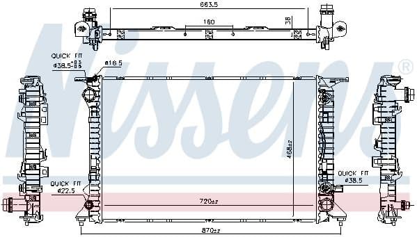 Radiator, engine cooling 606466 - image 5