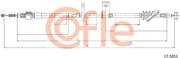 Cable Pull, parking brake 92.17.5051
