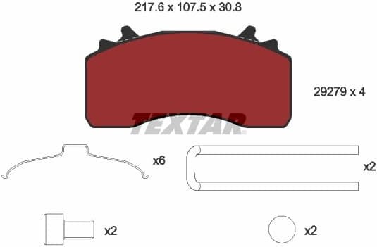 Brake Pad Set, disc brake 2927901 - image 2