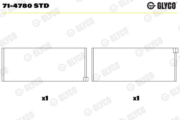 Connecting Rod Bearing 71-4780 STD