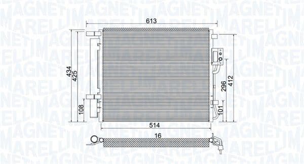 Condenser, air conditioning 350203977000