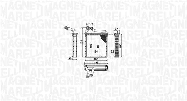 Heat Exchanger, interior heating 350218442000