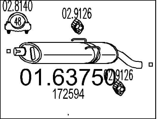 Rear Muffler 01.63750