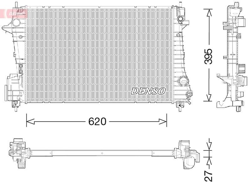 Radiator, engine cooling DRM15009