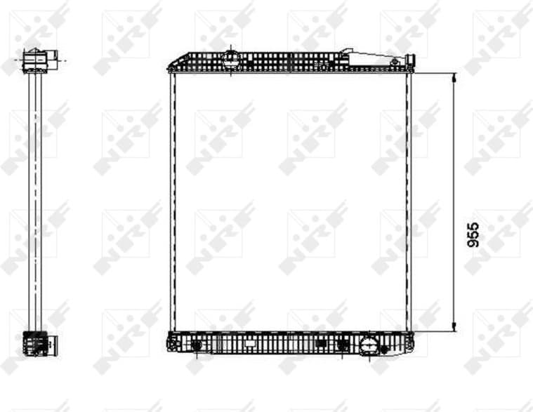 Radiator, engine cooling 509577