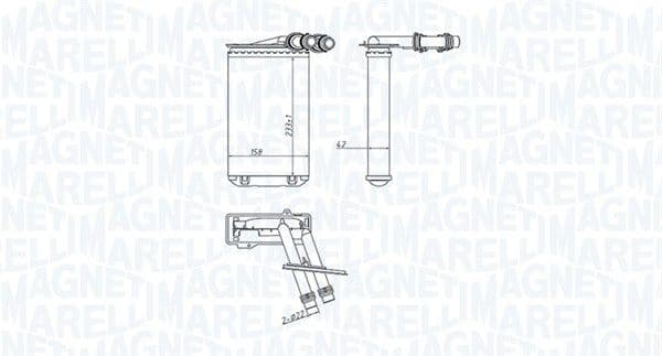 Heat Exchanger, interior heating 350218445000