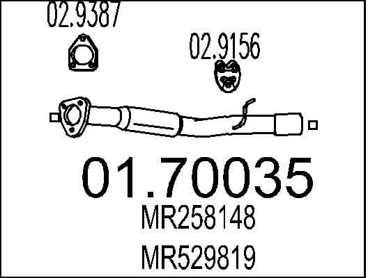 Exhaust Pipe 01.70035