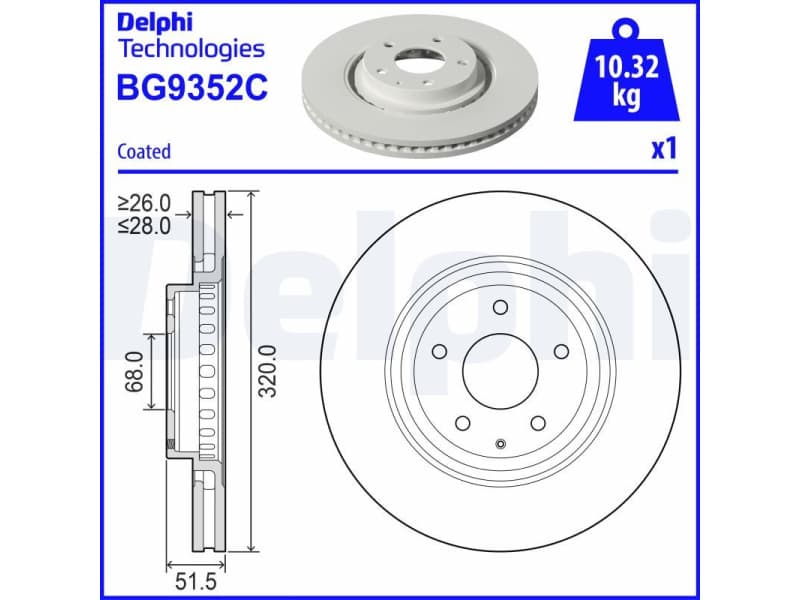 Brake Disc BG9352C