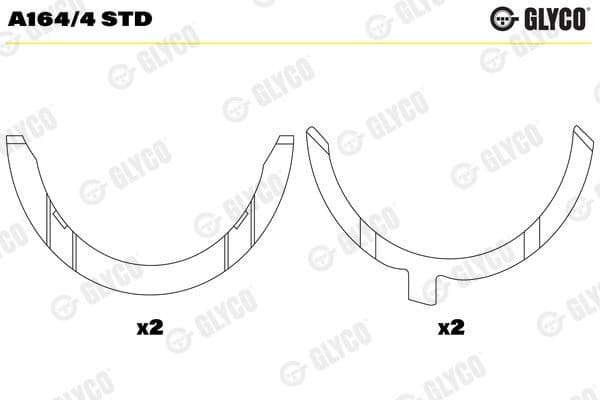 Spacer, crankshaft A164/4 STD