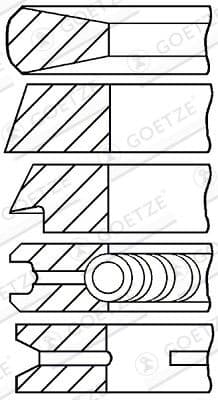 Piston Ring Set 08-174305-70