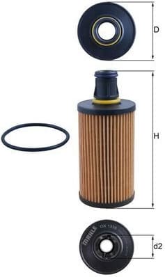Filter oil OX1338D