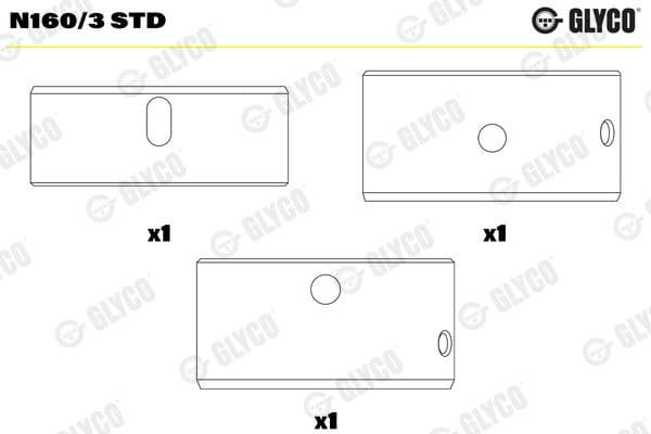 Camshaft Bearing N160/3 STD