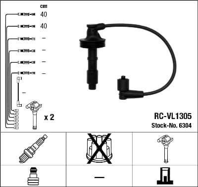 Ignition Cable Kit RC-VL1305