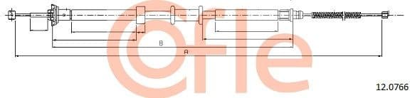 Cable Pull, parking brake 92.12.0766