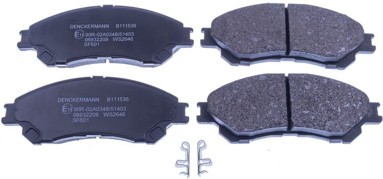 Brake Pad Set, disc brake B111536