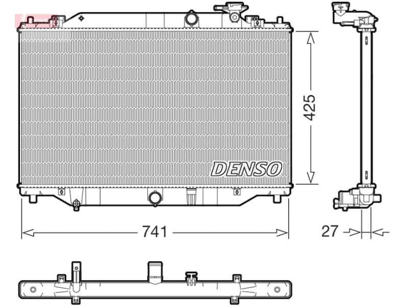 Radiator, engine cooling DRM44052