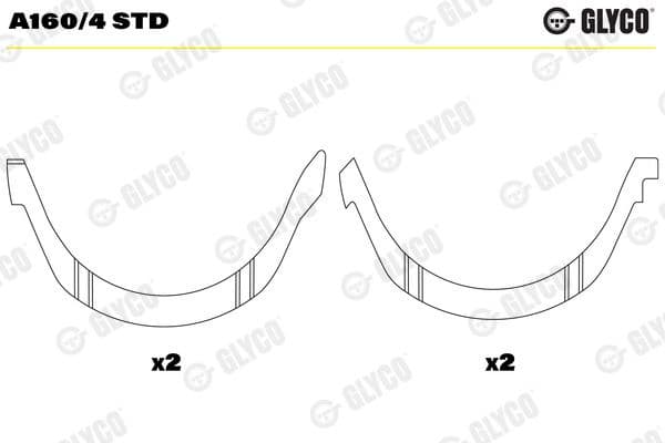 Spacer, crankshaft A160/4 STD