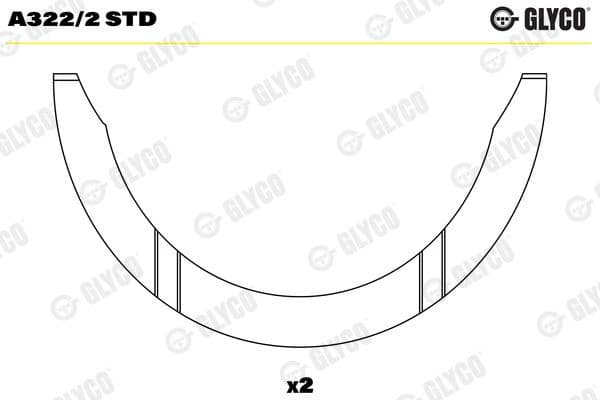 Spacer, crankshaft A322/2 STD