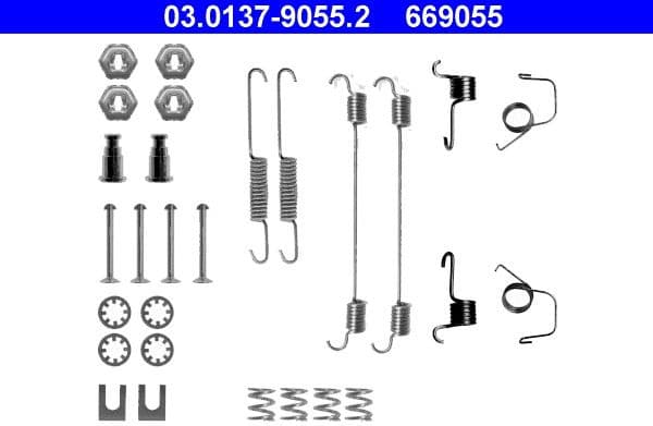Accessory Kit, brake shoes 03-0137-9055-2