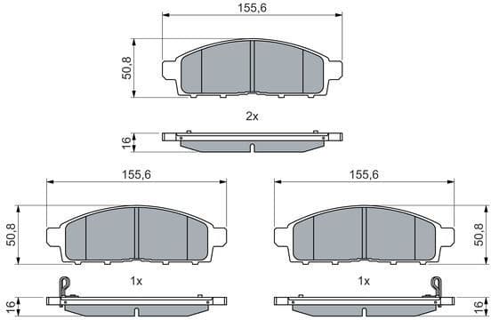 Brake Pad Set, disc brake 0 986 460 069 - image 5