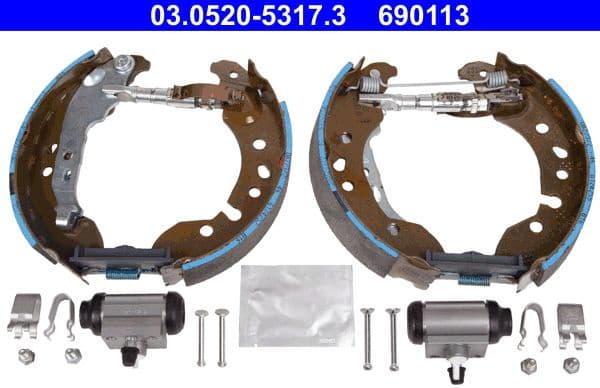 Brake Shoe Set Original ATE TopKit 03-0520-5317-3