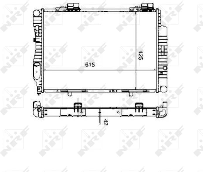 Radiator, engine cooling EASY FIT 55333