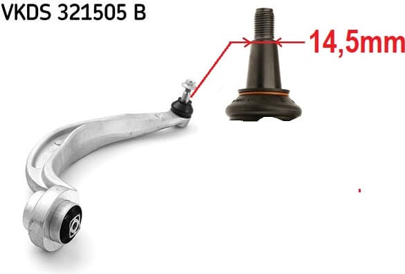 Arm front suspension VKDS 321505 B