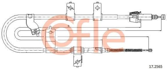 Cable Pull, parking brake 92.17.2565