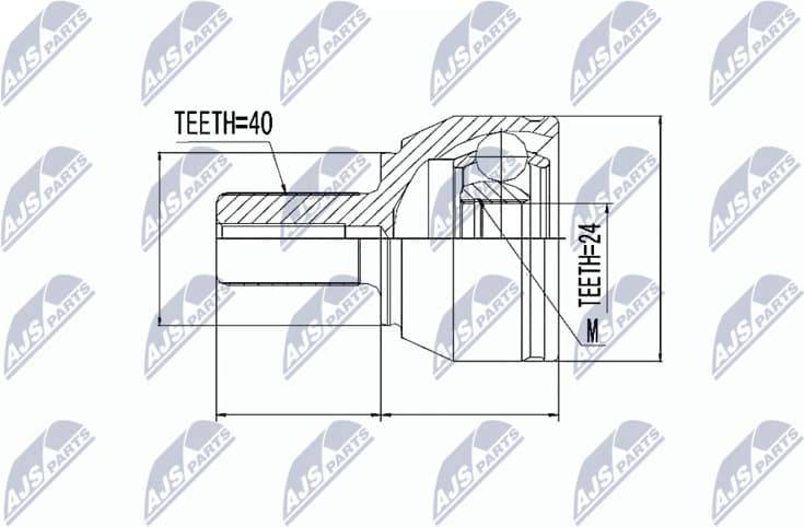 Joint Kit, drive shaft NPZ-FR-021