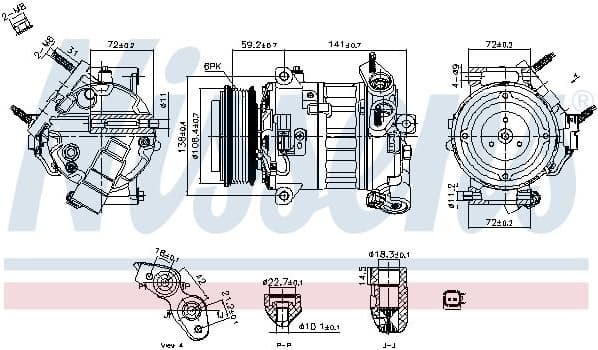 Compressor, air conditioning ** FIRST FIT ** 890796