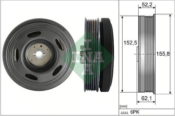 Belt Pulley, crankshaft 544 0515 10